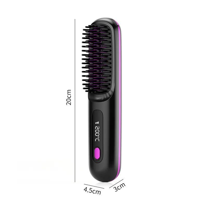 StraightGlide™ - Cordless Hair Straightener Brush