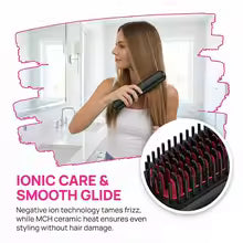 StraightGlide™ - Cordless Hair Straightener Brush